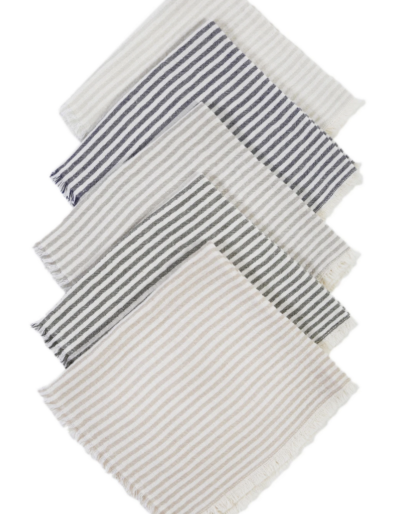 Set of 4 Striped Napkins
