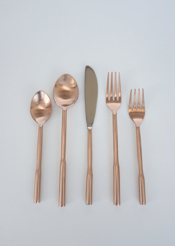 20 Piece Flatware Set, Honey Copper 50% OFF!