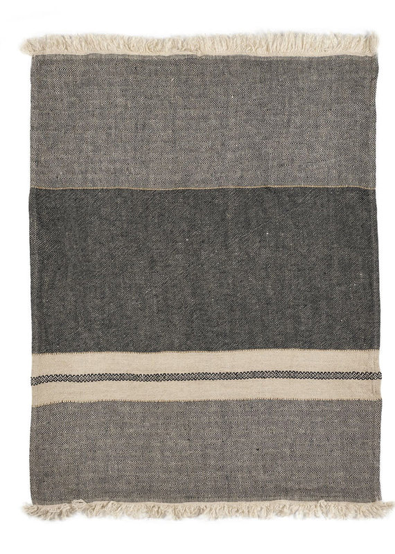 The Belgian Towel Guest towel 21.5x25.5" Tack Stripe