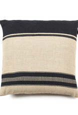 Oscar Black Stripe Pillow 25" x 25"