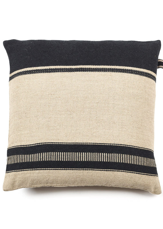 Oscar Black Stripe Pillow 25" x 25"