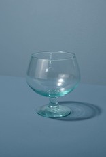 Recycled Blue Glass Handcrafted Dinner Goblet