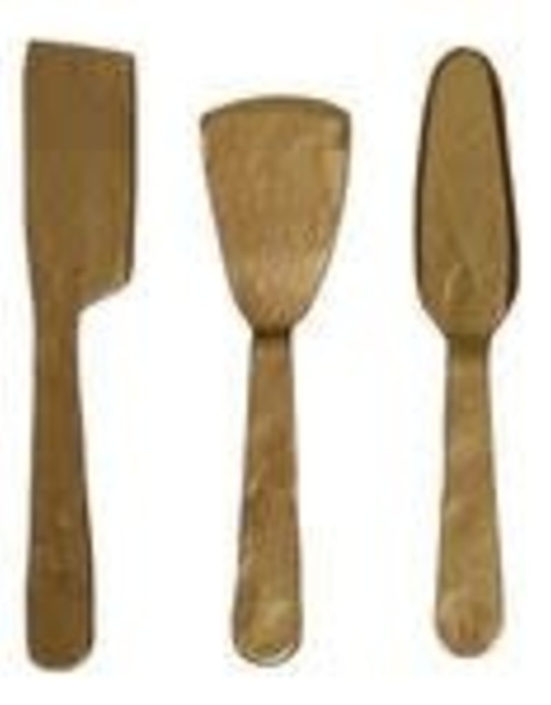 IBSEN CHEESE TOOLS, BRASS - SET OF 3 - ANTIQUE BRASS