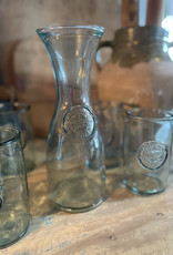 Recycled Glass Carafe Pitcher to compliment Bajo, Conico and Alto Glasses MADE IN SPAIN - 27  OZ