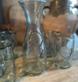 Recycled Glass Carafe for Drinking Glasses