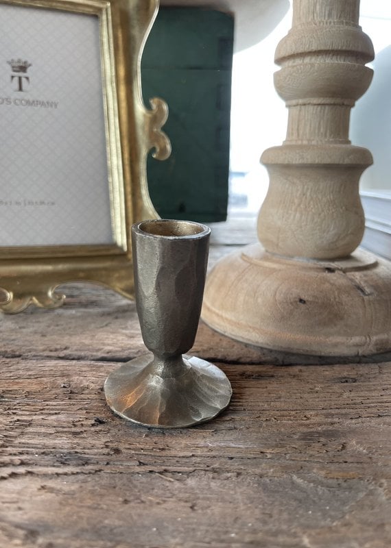 Metal Taper Holder - Small Brass