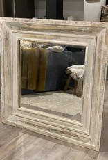 Washed Wood Mirror, Square
