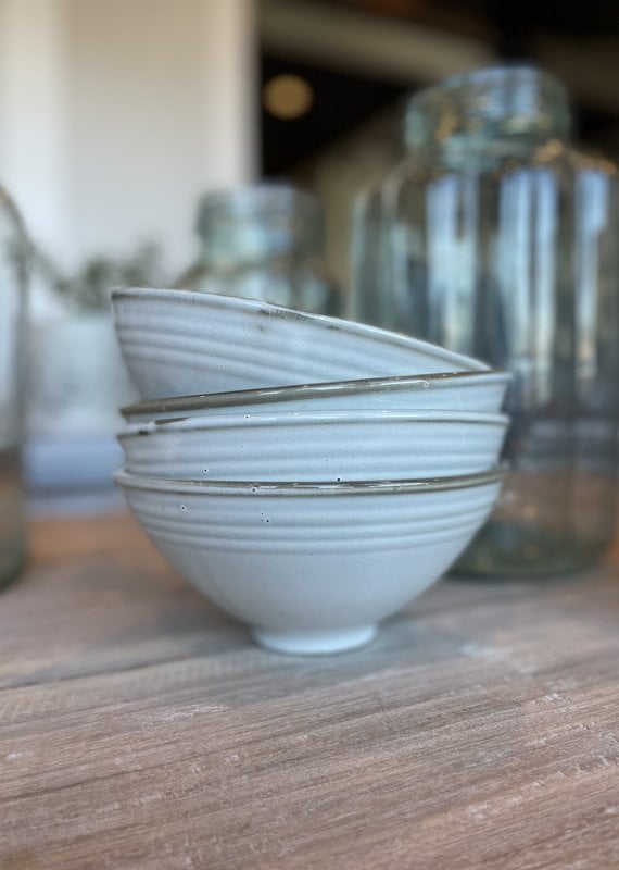 Stoneware Bowl, Reactive Glaze
