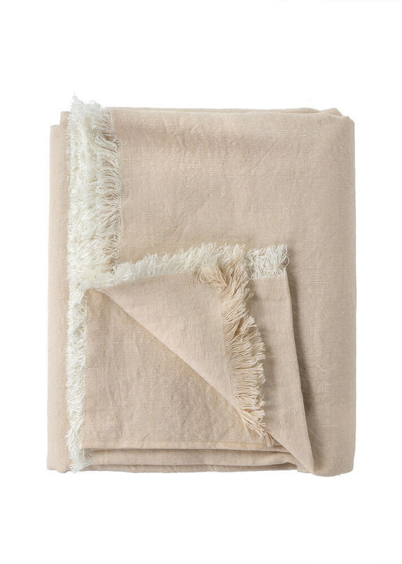 Linen Blend Tablecloth, Blush 60 x 94