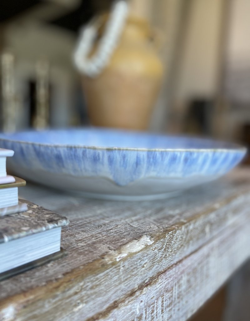 Serving Bowl for Pasta 14" Large Size in Brisa Ria Blue