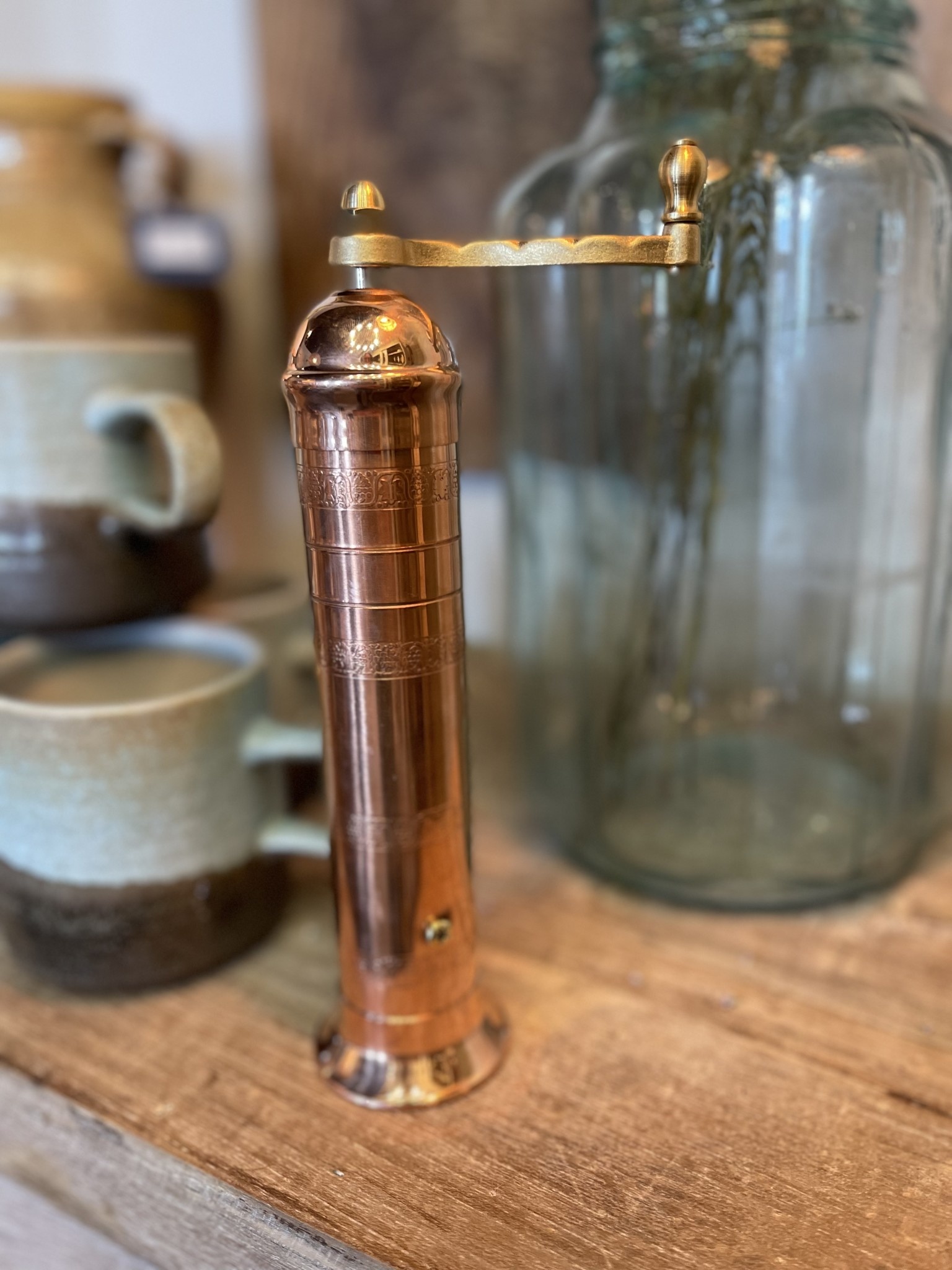 Atlas Copper Pepper Mill 9'' Beljar Home