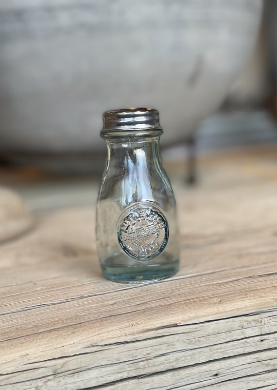 Authentic 100% Recycled Glass Salt and Pepper Shaker MADE IN SPAIN - 4 oz