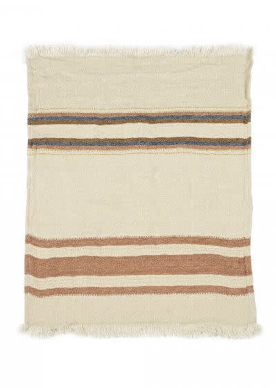 The Belgian Towel Guest towel 21.5x25.5" Harlan Stripe