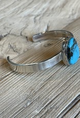 Turquoise & SS Cuff Bracelet #2