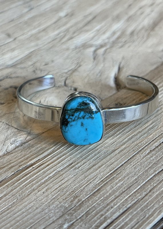 Turquoise & SS Cuff Bracelet #2