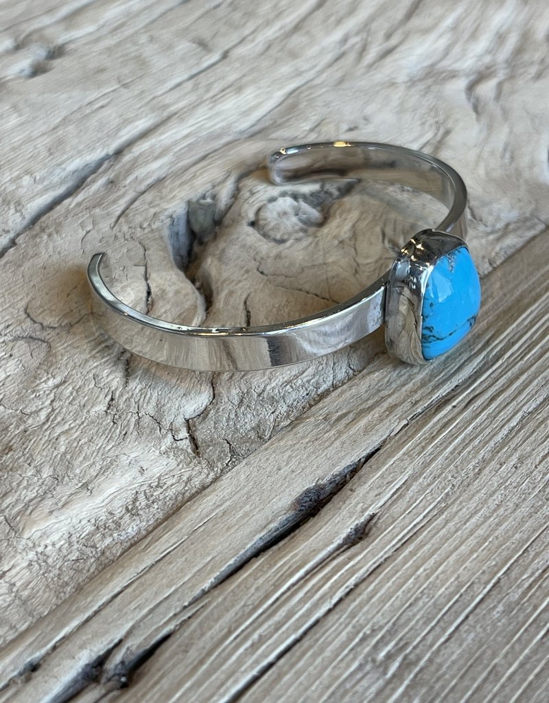 Turquoise & SS Cuff Bracelet #3