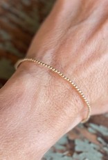 Classic Gold Bead Bracelet 2mm