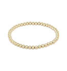 Classic Gold Bead Bracelet 4mm