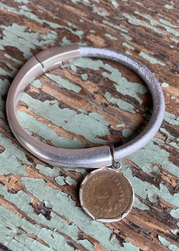 Studio Penny Lane The Naked Bracelet Silver with Silver and assorted Vintage Coin