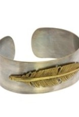 Penna Silver Feather Cuff