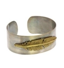 Penna Silver Feather Cuff