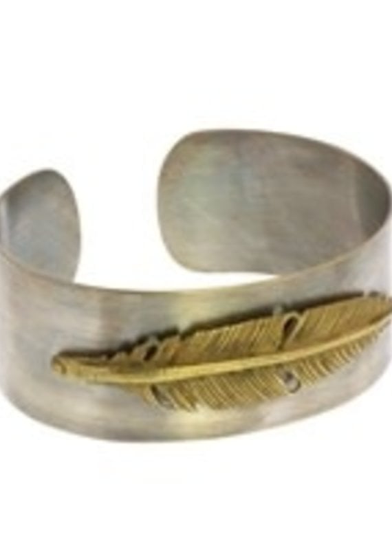 Penna Silver Feather Cuff