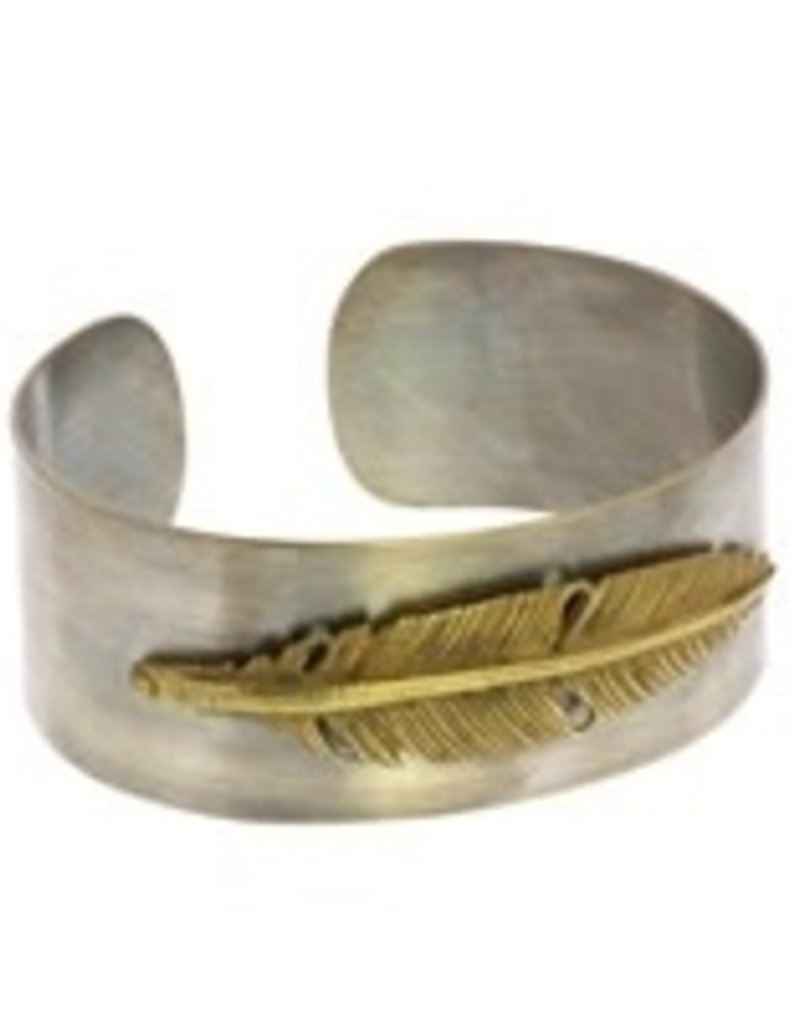 Penna Silver Feather Cuff