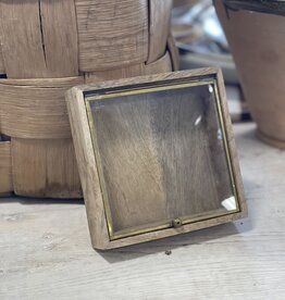 Sibella Box, Wood & Brass - Med