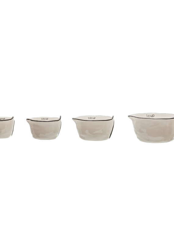 Stoneware Measuring Cups, Set of 4