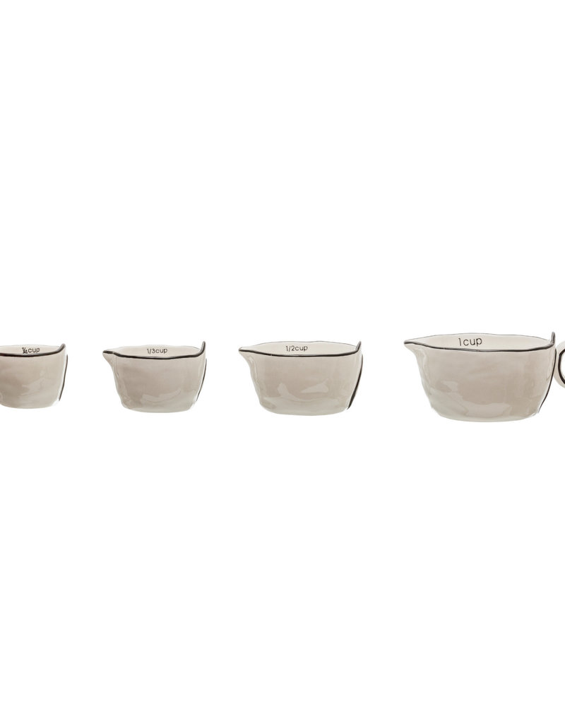 Stoneware Measuring Cups, Set of 4