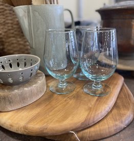 Recycled Glass Footed Tulip Dinner Glass