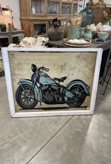 Big Motorcycle Window Frame Art #1