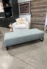 Blue  Upholstered Bench Rectangular