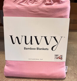 Wuvvy Bamboo Blanket - Small 57" x  36" Bubble Gum