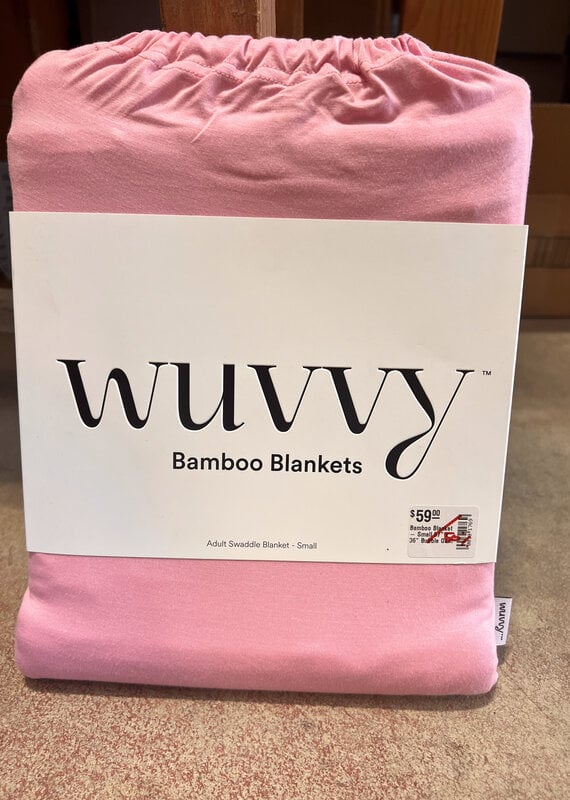 Wuvvy Bamboo Blanket - Small 57" x  36" Bubble Gum