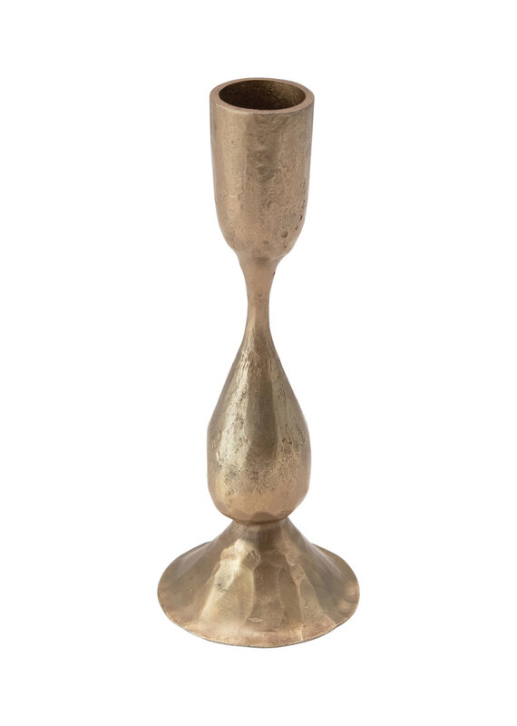 Hand-Forged Metal Taper Holder w/ Antique Finish