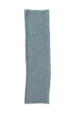 Stonewashed Linen Table Runner - Mint