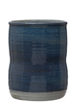 Stoneware Utensil Holder/Crock Blue