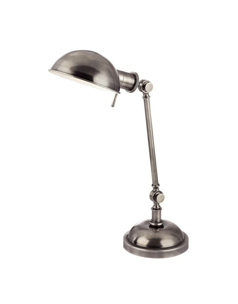HUDSON VALLEY GIRARD 1 LIGHT TABLE LAMP - AGED SILVER