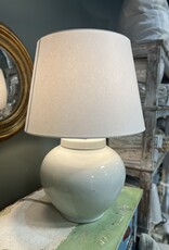 Carter Small Table Lamp - White Stoneware