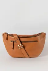 Desiree Bum Bag(Maxi)-Wild Oak- Soft Grain Leather- Crossbody - Adjustable Strap - Webbing Strap
