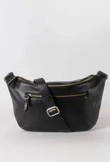 Desiree Bum Bag (Maxi) Black Soft Grain Leather-Crossbody -Adjustable Strap
