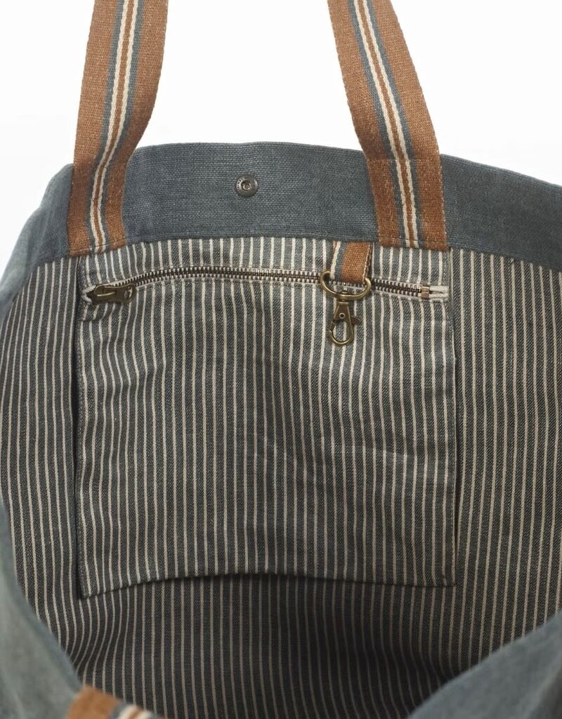 Atlas Shouldersac -Belgian Linen - Stonewashed -Handbag