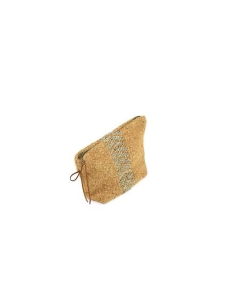 Jules Pouch-Green herringbone-Belgium