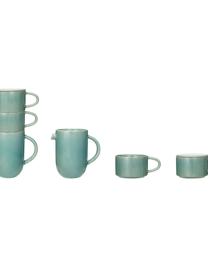 Pitcher w/ Stackable Mugs & 1 Lid