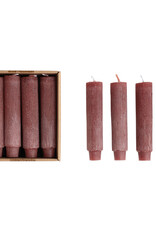 5" Unscented Taper Candles -Red Set of 12
