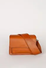 Round Top Mini Classic Leather Purse in Cognac