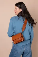 Round Top Mini Classic Leather Purse in Cognac