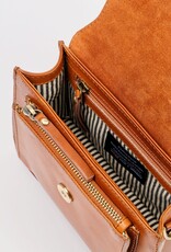 Round Top Mini Classic Leather Purse in Cognac