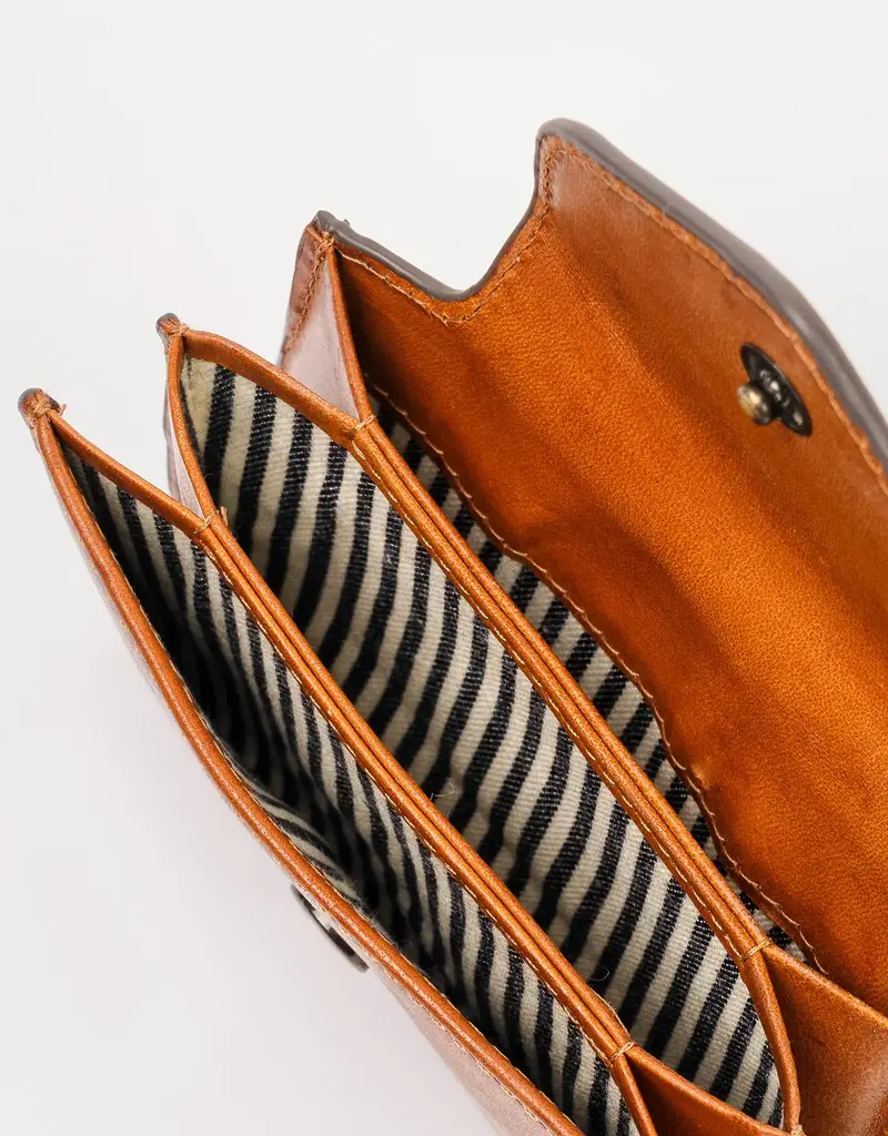 Harmonica Wallet Cognac Classic Leather